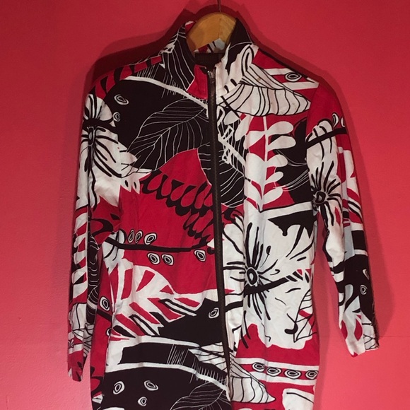 Chico's Hawaiian Themed Jacket Host Pic ✨ - Picture 5 of 16